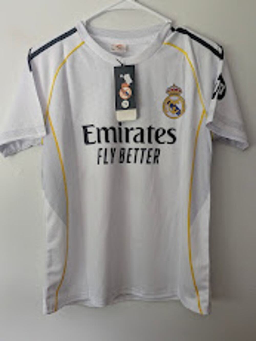Real Madrid Vini Jr #7 Jersey Shorts Set Kids Small NWT White Replica Soccer Kit